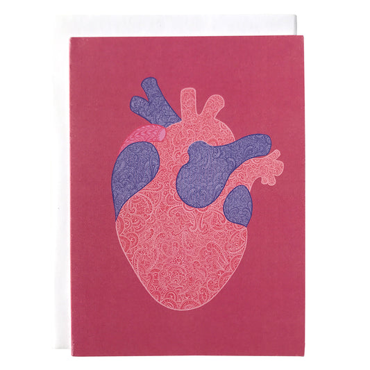 Anatomical Heart Love and Marriage Greeting Card