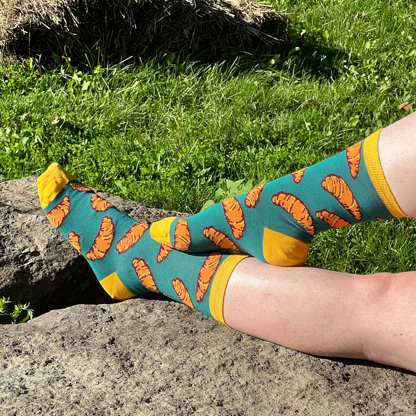 Croissant Organic Cotton Adult Unisex Socks