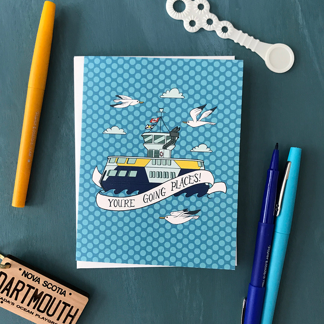 You're Going Places Dartmouth Ferry Greeting Card