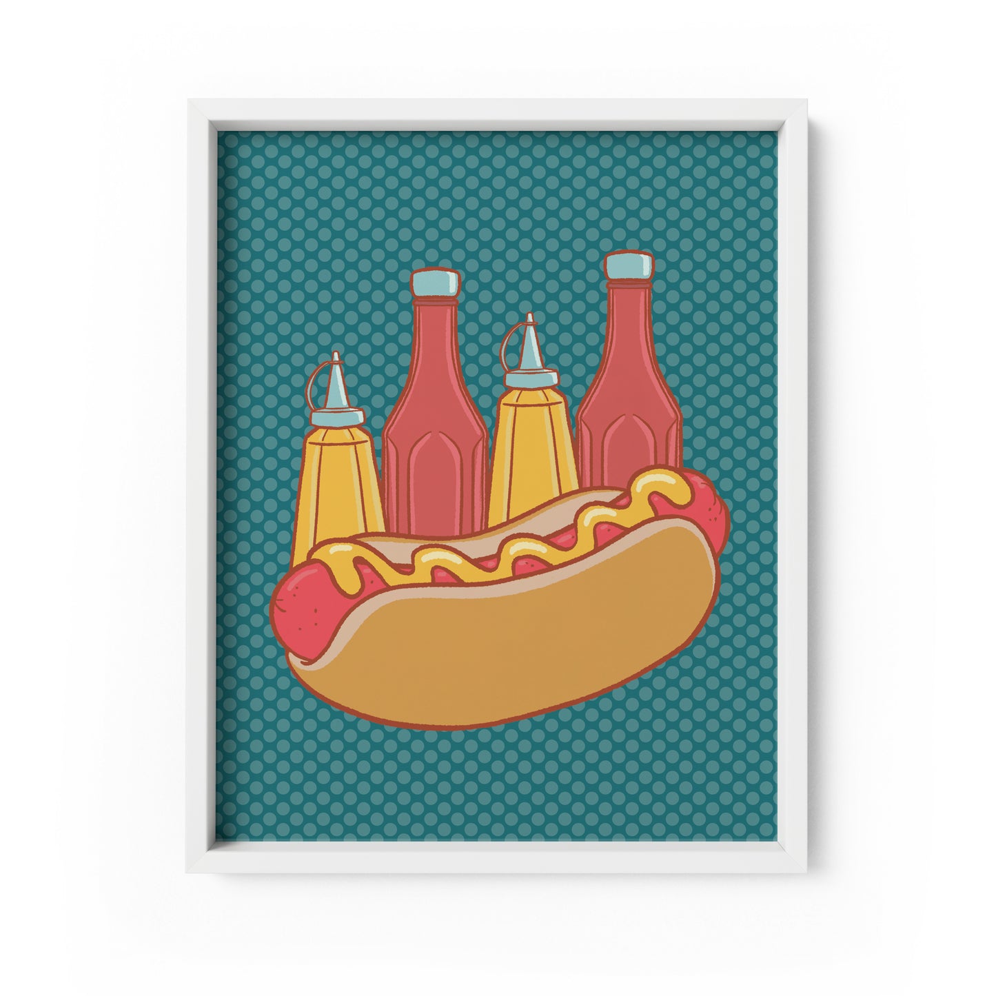 Hot Dog 8x10 Art Print