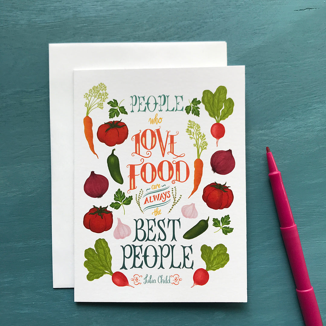 Foodie Quote People Who Love Food Any Occasion Greeting Card