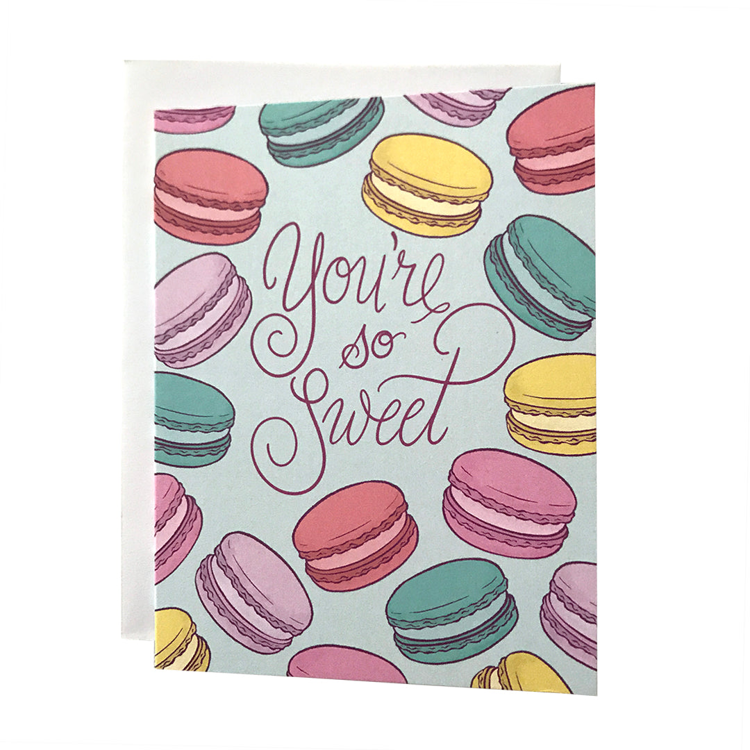 You're So Sweet French Macarons Card