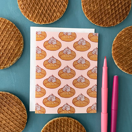 Pink Waffles Everyday Note Card