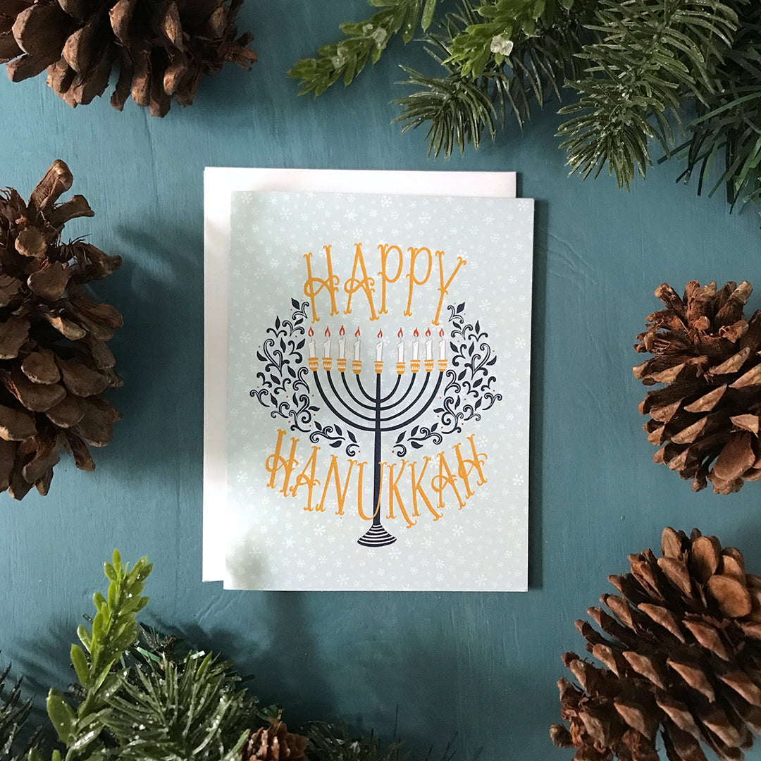 Happy Hanukkah Greeting Card 8-card Box Set