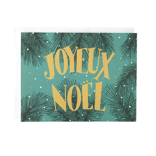 Joyeux Noel Christmas Card 8-card Box Set