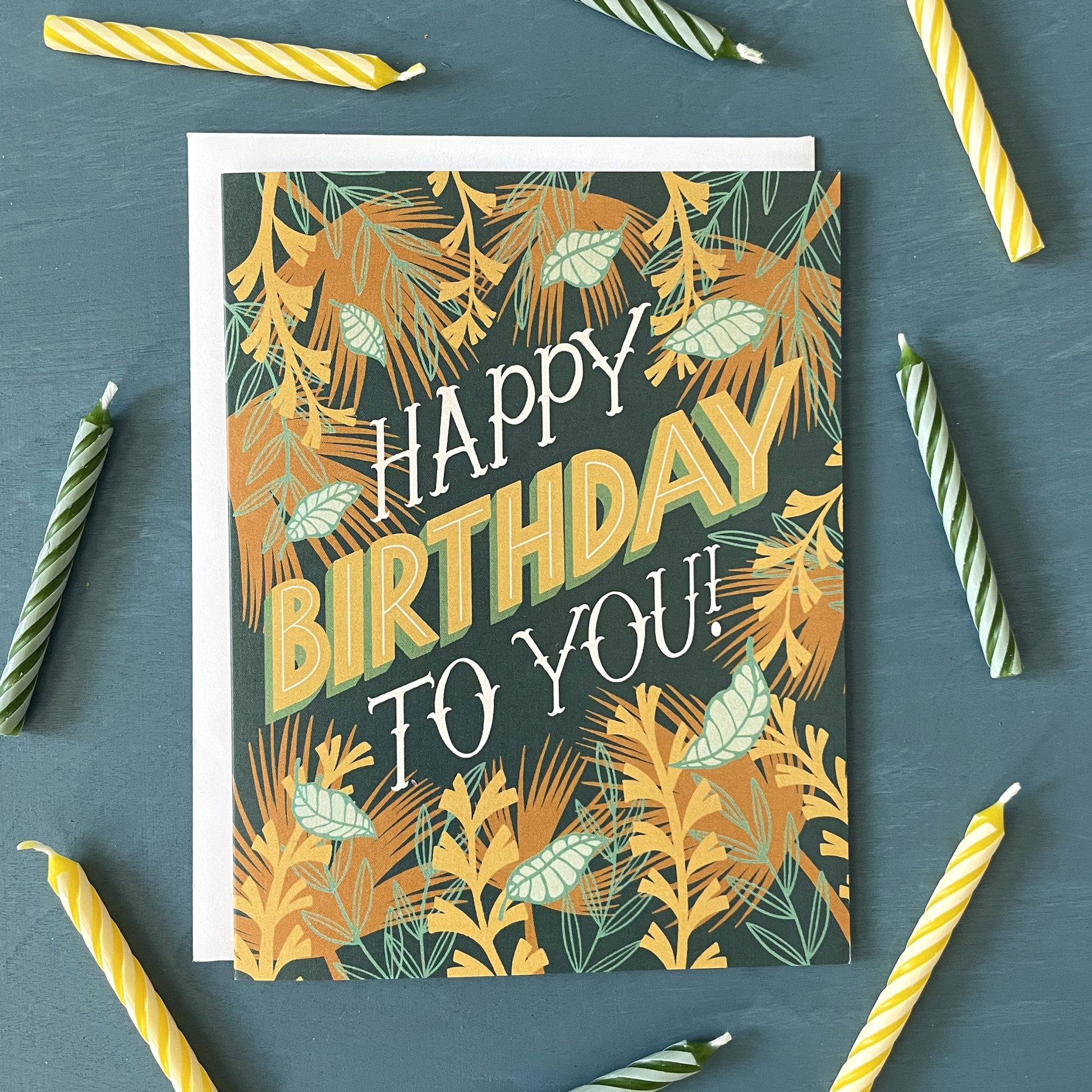 Surrounded by Candles Funny Birthday Card