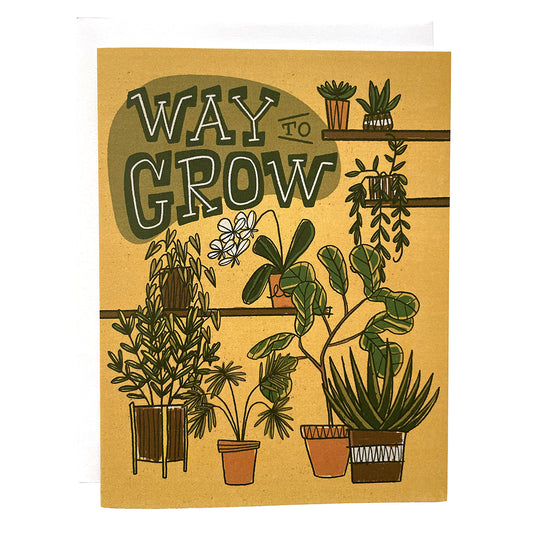Way to Grow Plants Congratulations Card